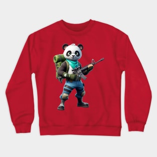 Fortnite-inspired panda design Crewneck Sweatshirt